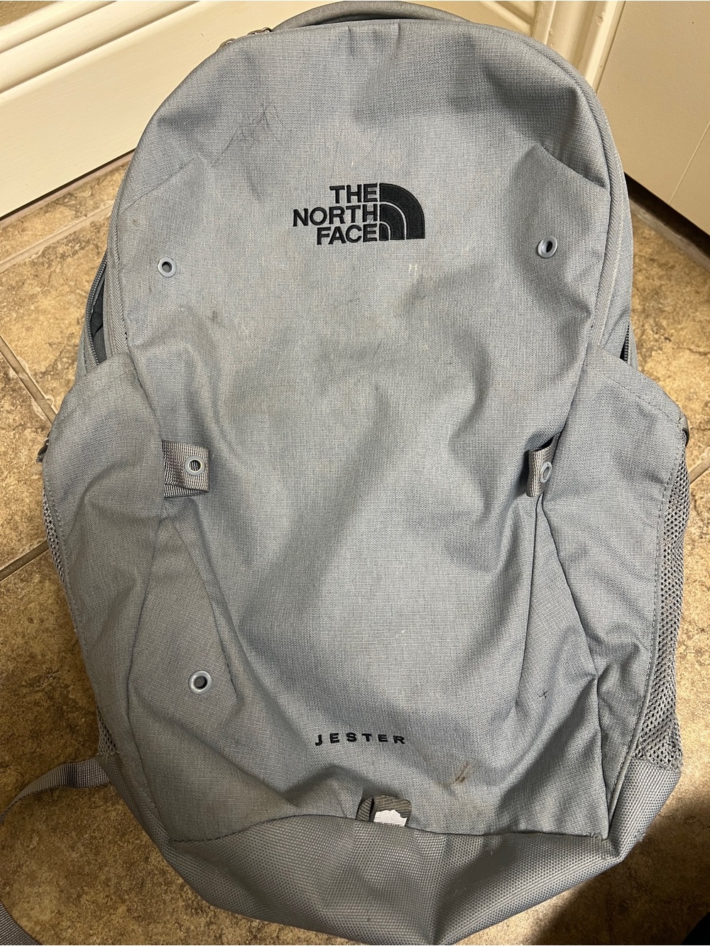 The North Face Jester Backpack in Gray Blue